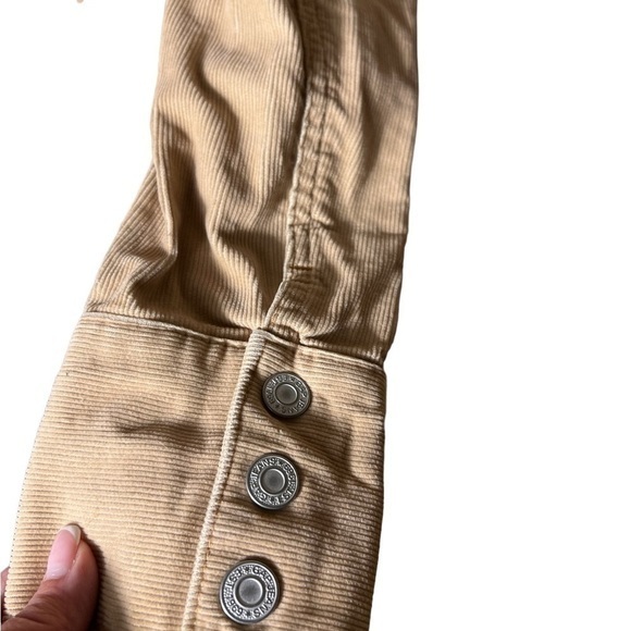 Gap Stretch Khaki Corduroy Button Up Jacket Woman’s Sz M Vintage Stretch - Picture 6 of 6